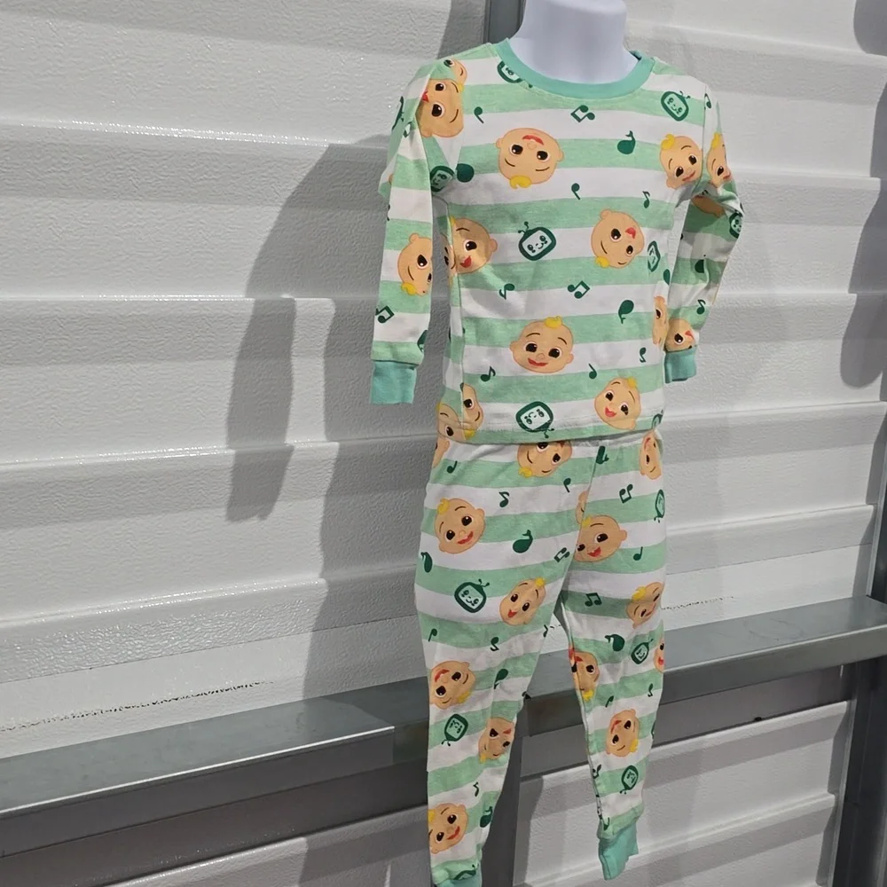 Cocomelon Green and Orange‎ Pajama Set Size 3T